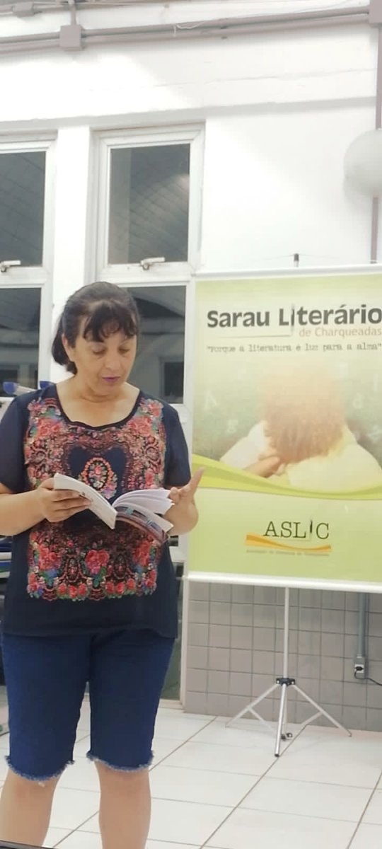 Poetisa Rosilane Rocha, ex-patronesse do IV Sarau Literário de Charqueadas (2008)